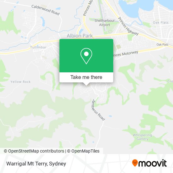 Mapa Warrigal Mt Terry