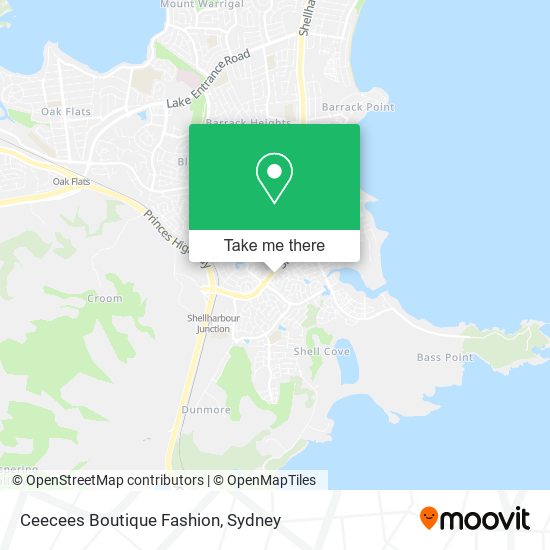 Ceecees Boutique Fashion map