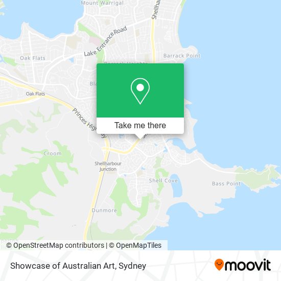 Showcase of Australian Art map