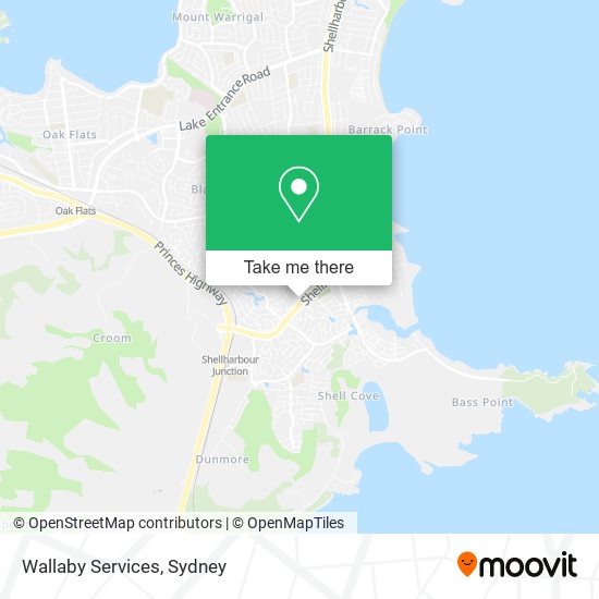 Mapa Wallaby Services