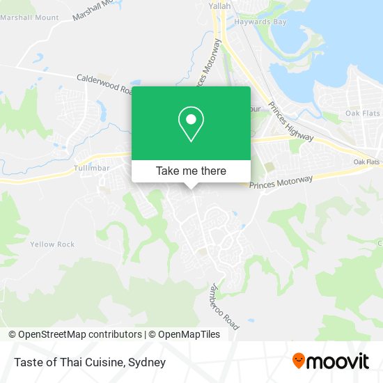 Taste of Thai Cuisine map