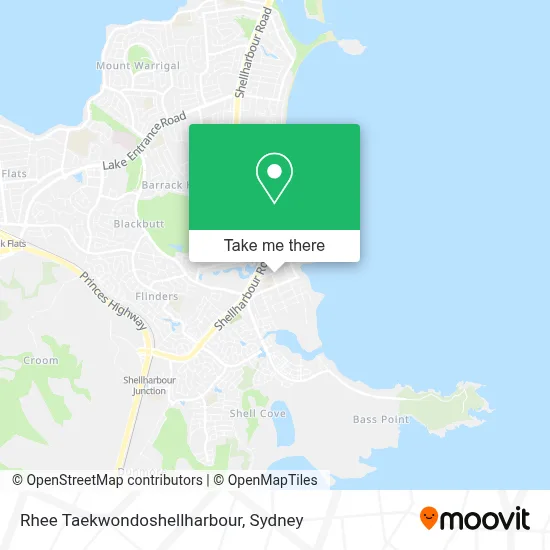 Mapa Rhee Taekwondoshellharbour