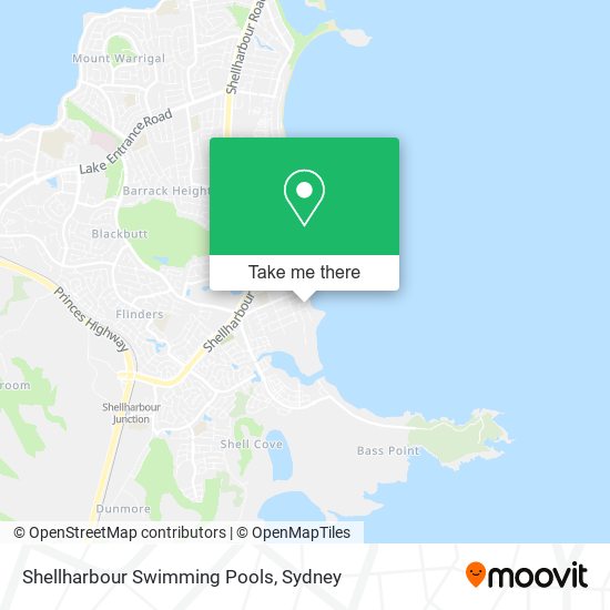 Shellharbour Swimming Pools map