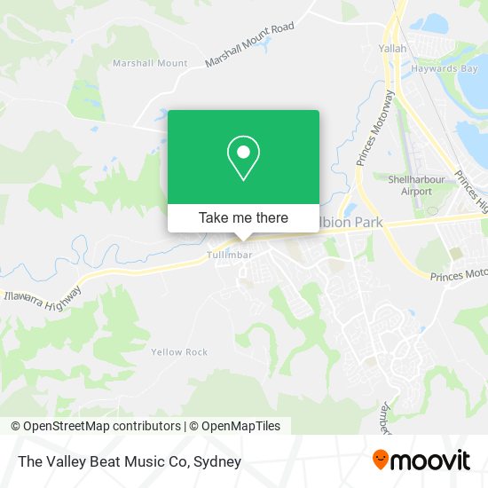 The Valley Beat Music Co map