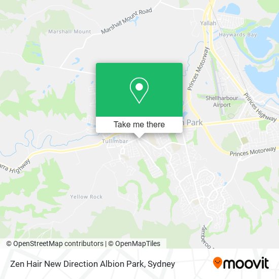 Zen Hair New Direction Albion Park map