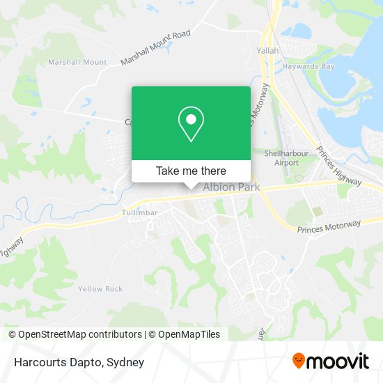 Harcourts Dapto map