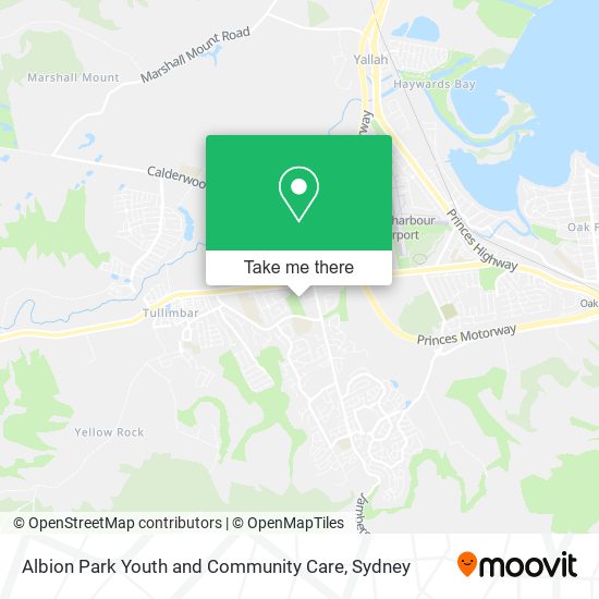 Mapa Albion Park Youth and Community Care