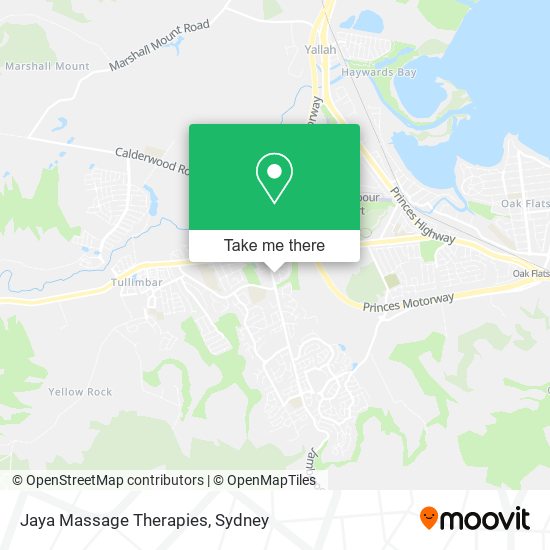 Jaya Massage Therapies map