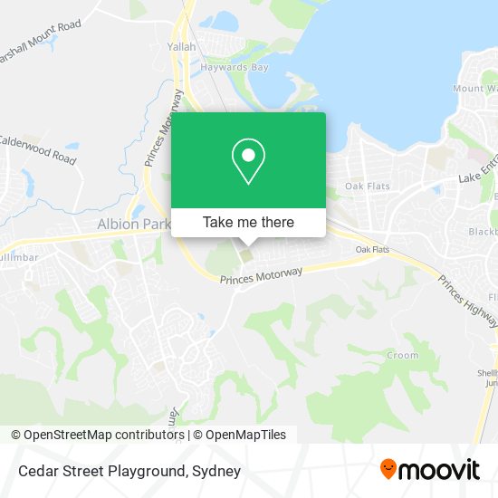 Cedar Street Playground map