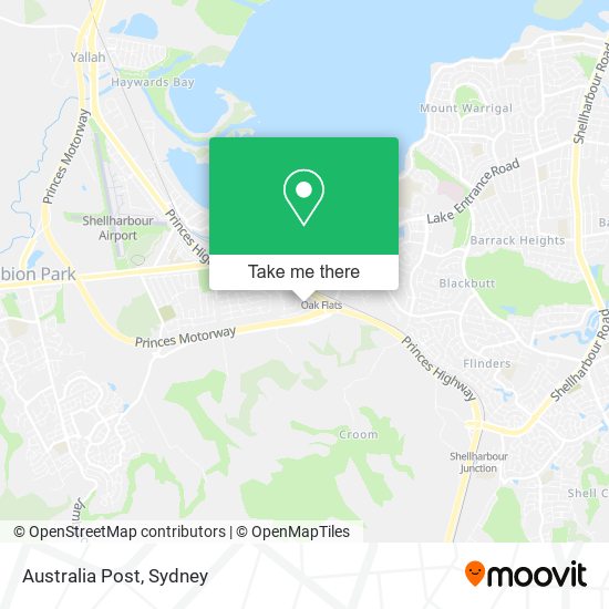 Australia Post map