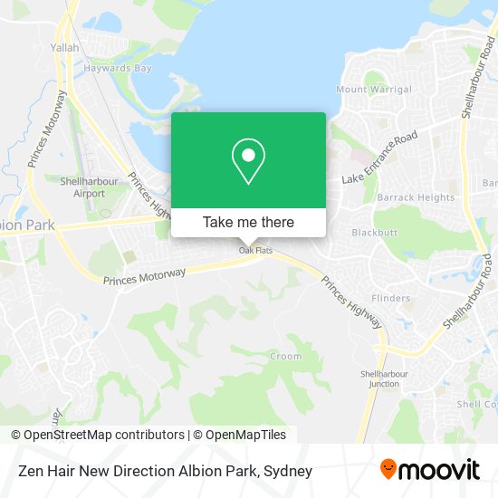 Zen Hair New Direction Albion Park map