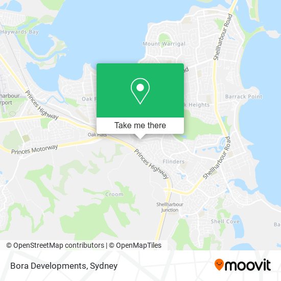 Bora Developments map