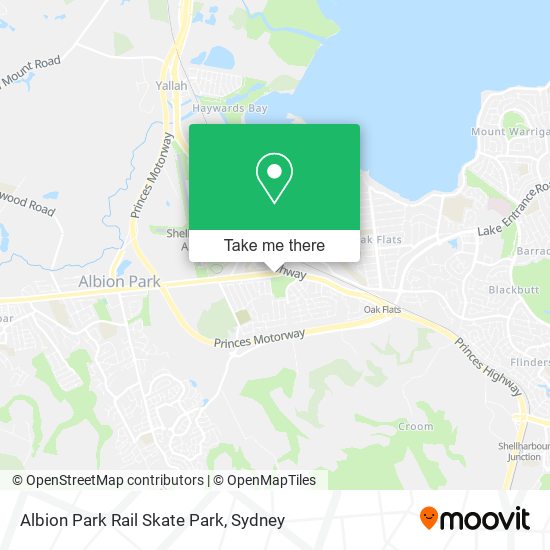 Albion Park Rail Skate Park map
