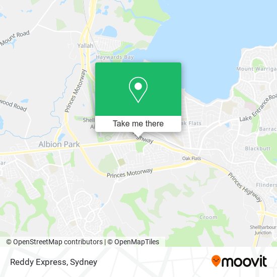 Reddy Express map