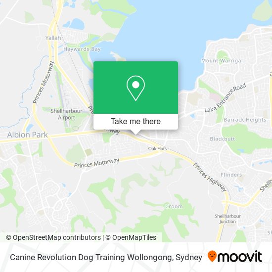 Canine Revolution Dog Training Wollongong map