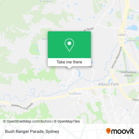 Bush Ranger Parade map