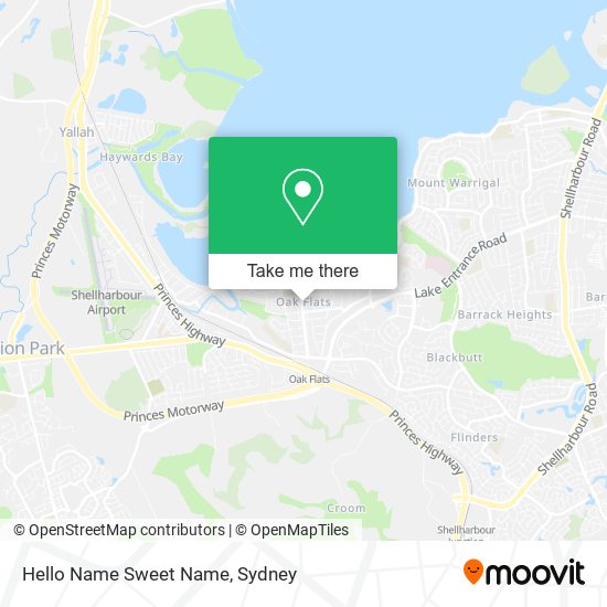 Hello Name Sweet Name map