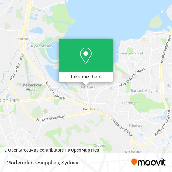 Moderndancesupplies map