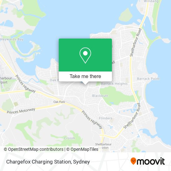 Mapa Chargefox Charging Station