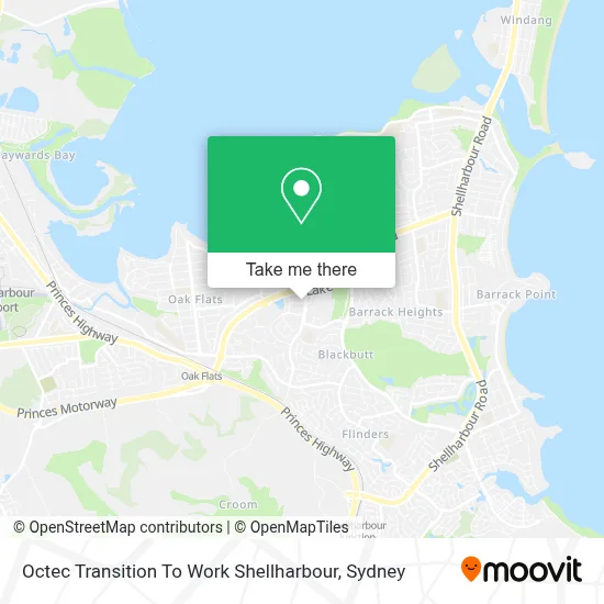 Octec Transition To Work Shellharbour map