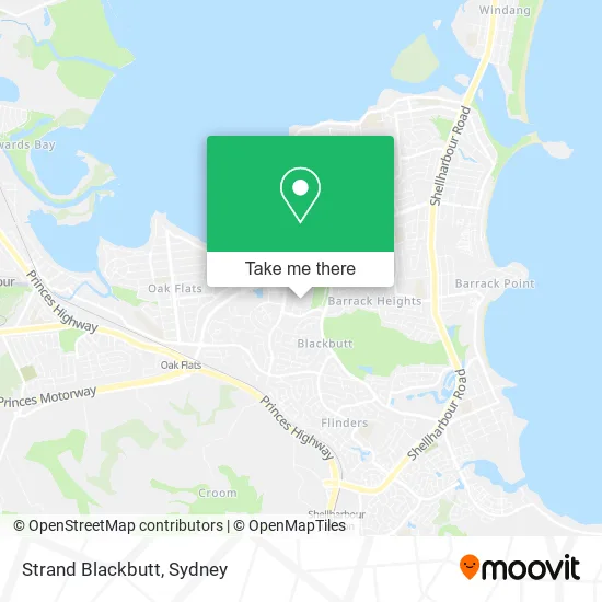 Strand Blackbutt map