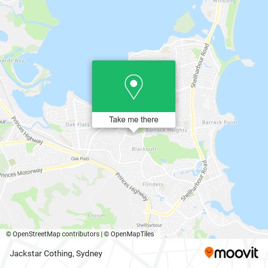 Jackstar Cothing map