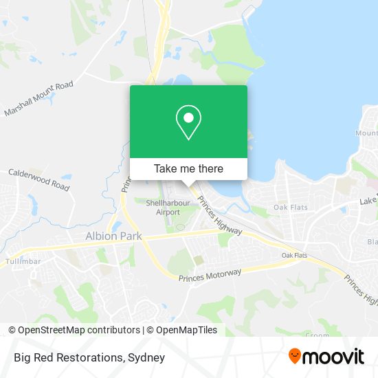 Big Red Restorations map