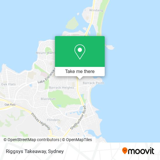 Riggsys Takeaway map