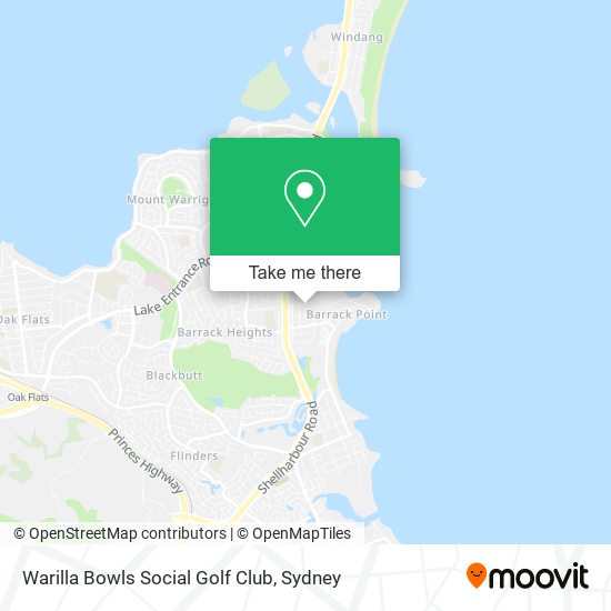 Warilla Bowls Social Golf Club map