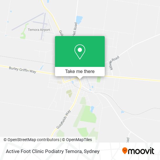 Active Foot Clinic Podiatry Temora map