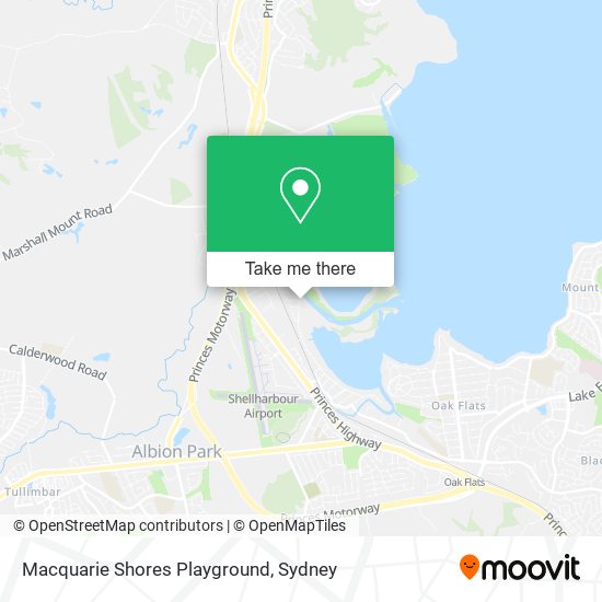 Macquarie Shores Playground map