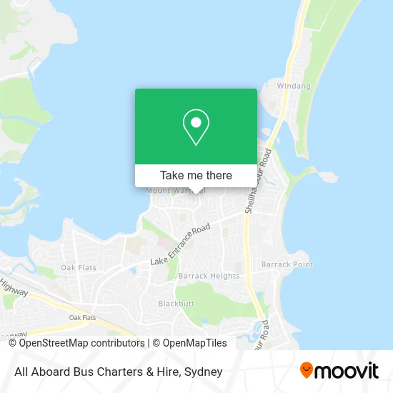 Mapa All Aboard Bus Charters & Hire