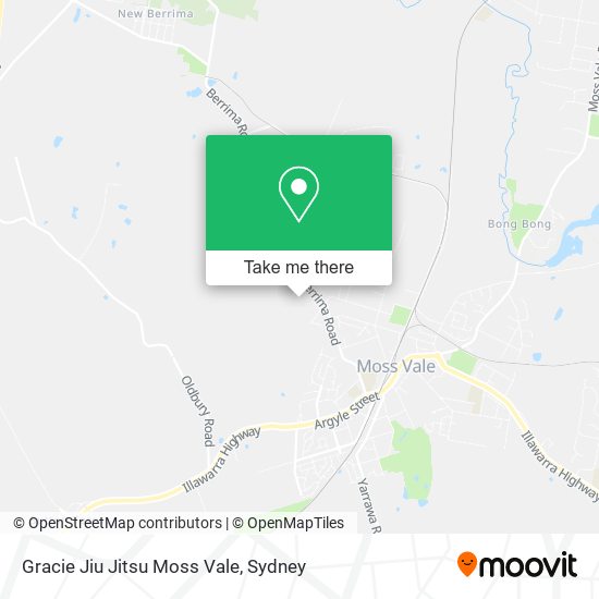 Gracie Jiu Jitsu Moss Vale map