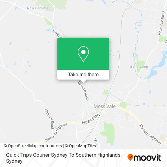 Quick Trips Courier Sydney To Southern Highlands map
