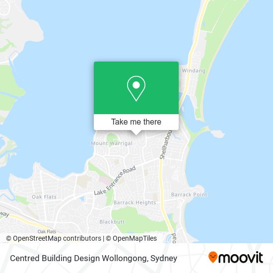 Centred Building Design Wollongong map