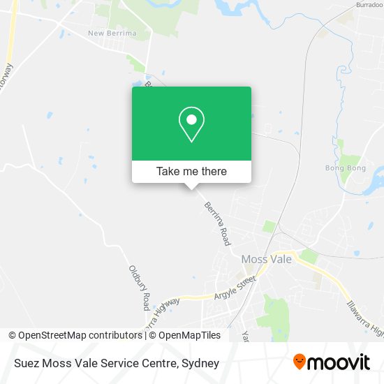 Suez Moss Vale Service Centre map