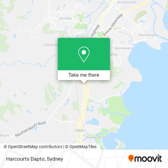 Harcourts Dapto map