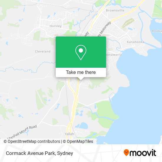 Cormack Avenue Park map