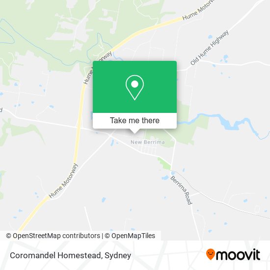 Coromandel Homestead map