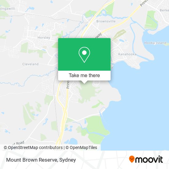 Mapa Mount Brown Reserve