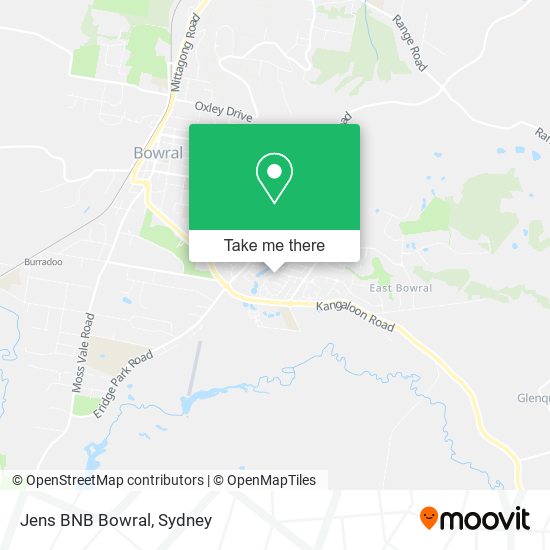 Jens BNB Bowral map