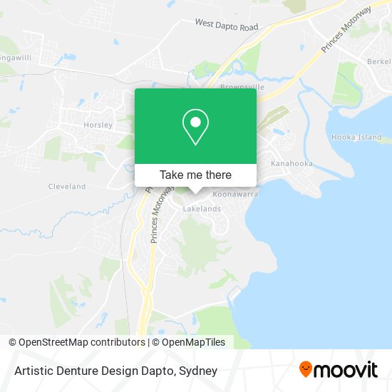 Artistic Denture Design Dapto map