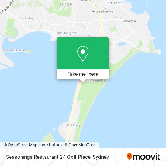 Seasonings Restaurant 24 Golf Place map