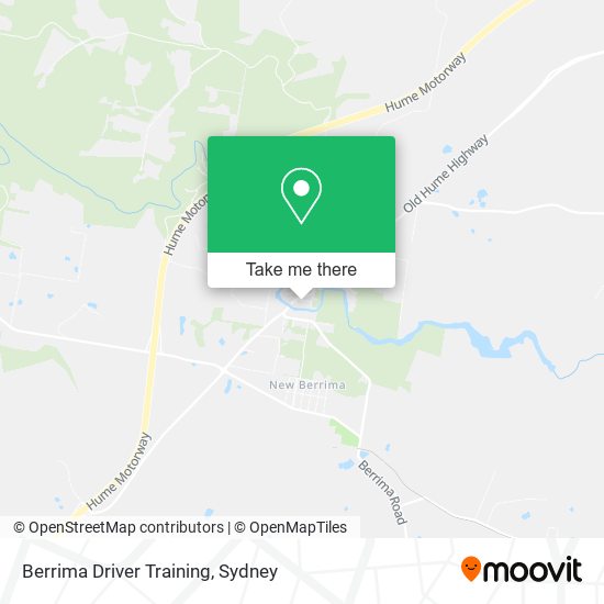 Berrima Driver Training map