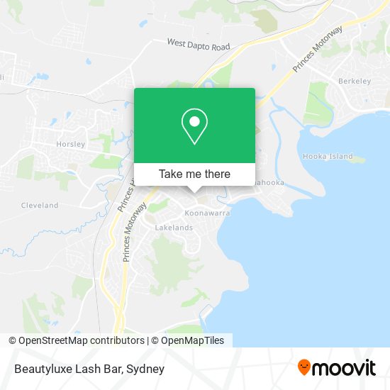 Beautyluxe Lash Bar map