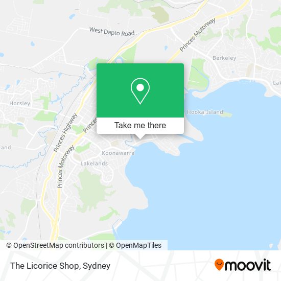 Mapa The Licorice Shop