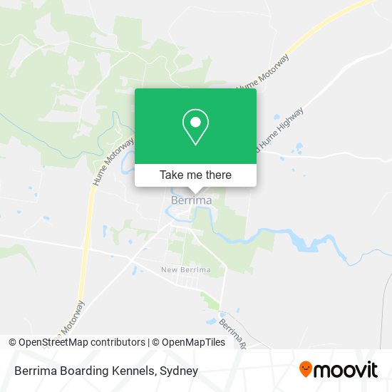 Berrima Boarding Kennels map