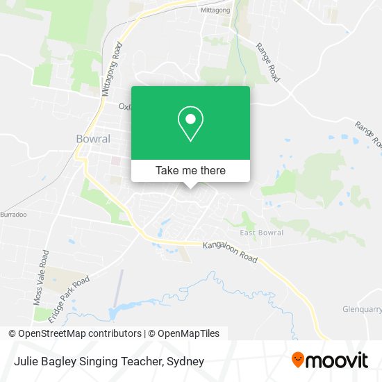 Julie Bagley Singing Teacher map