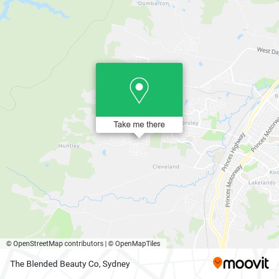 The Blended Beauty Co map
