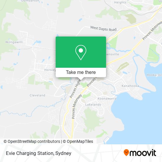 Evie Charging Station map